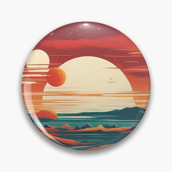 Artikelvorschau, Retro Science Fiction Landscape - Greetings from our Space Resort entworfen und verkauft von VauKaArtShop.