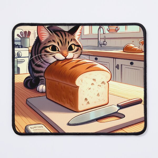 Item preview, Loafing Around: Tabby's Bread Bliss designed and sold by Felix Tanner.