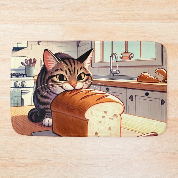 Item preview, Loafing Around: Tabby's Bread Bliss designed and sold by Felix Tanner.