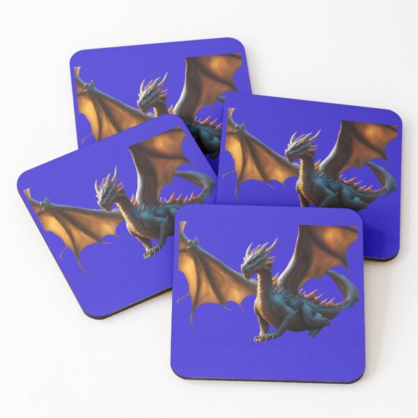 Item preview, Dragon with wings spread (Dark Blue) designed and sold by Midnight Veil Designs.