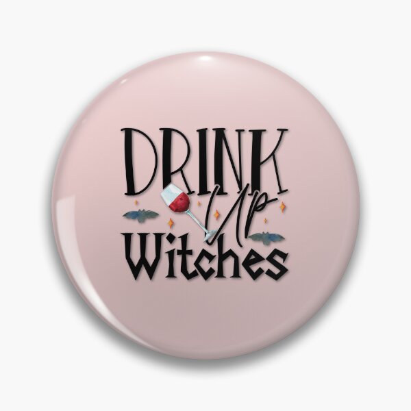 Item preview, Boho Blush Pink, Cottagecore - Drink Up Witches, alaskamagick designed and sold by Alaska Magick.
