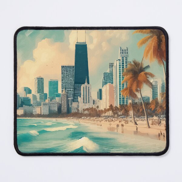 Item preview, Miami Florida Impressionism Painting designed and sold by TomFrontierArt.