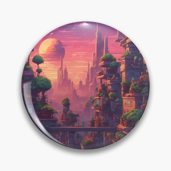 Item preview, Alien CityScape During Sunset designed and sold by LostStudio.