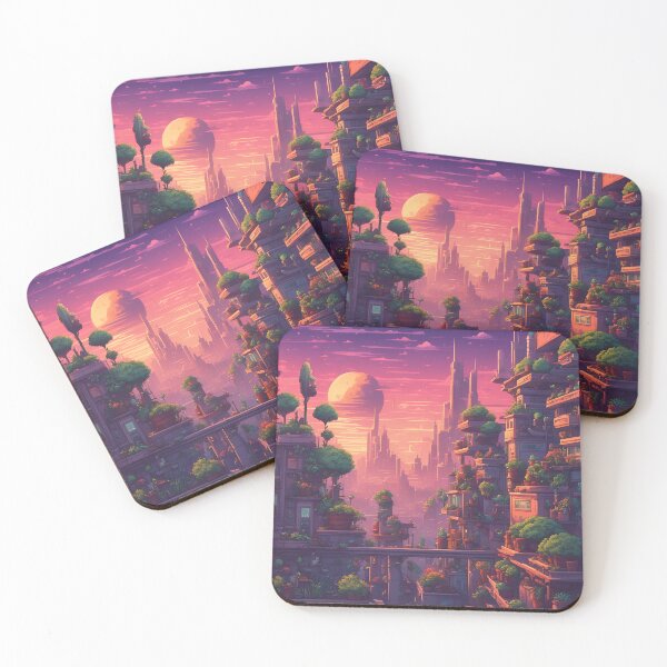 Item preview, Alien CityScape During Sunset designed and sold by LostStudio.
