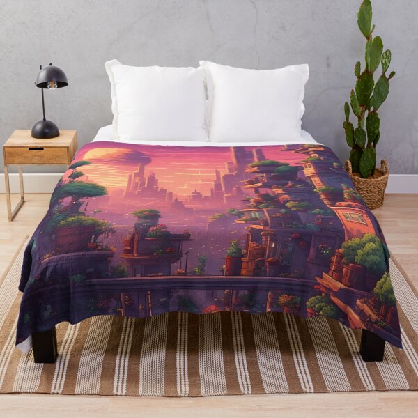 Item preview, Alien CityScape During Sunset designed and sold by LostStudio.