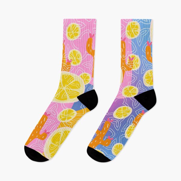 Item preview, Cactus, cacti, lemons, maximalist aesthetic, pink aesthetic designed and sold by Letsgo-Sibylle.