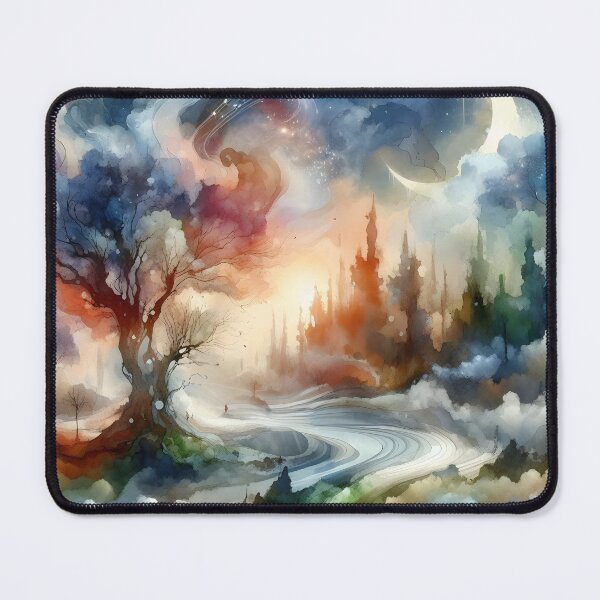 Item preview, "Water-colored Fantasy Mood 12 :Throw Pillow designed and sold by LLdreams.