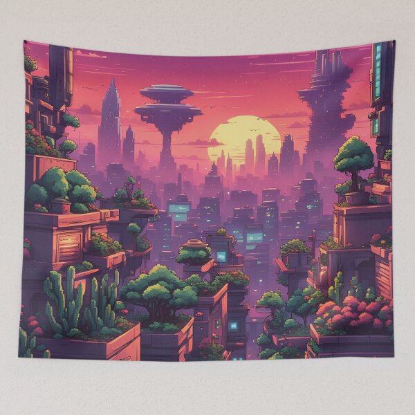 Item preview, Another Sunset in Alien City designed and sold by LostStudio.