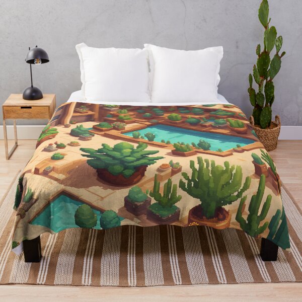 Item preview, Desert Terrace with Potted Plants designed and sold by LostStudio.