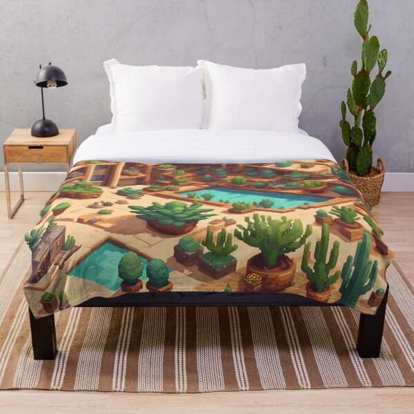 Item preview, Desert Terrace with Potted Plants designed and sold by LostStudio.