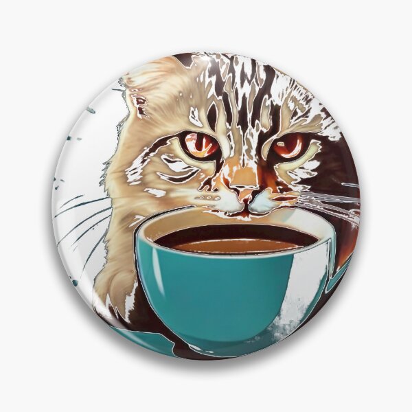 Item preview, A cat who likes coffee designed and sold by MindsAtelier.