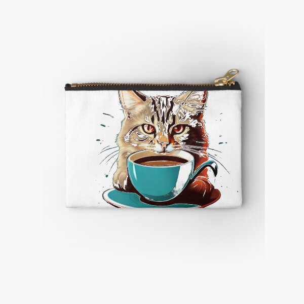 Item preview, A cat who likes coffee designed and sold by MindsAtelier.