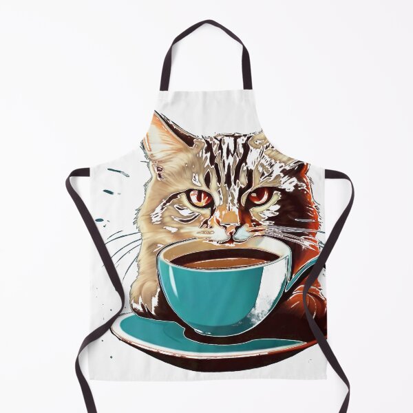 Item preview, A cat who likes coffee designed and sold by MindsAtelier.