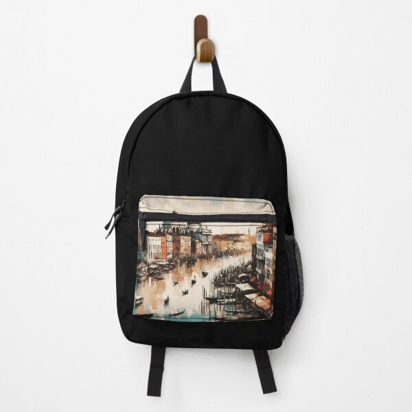 Item preview, Vintage Venice Impressionism Painting designed and sold by TomFrontierArt.