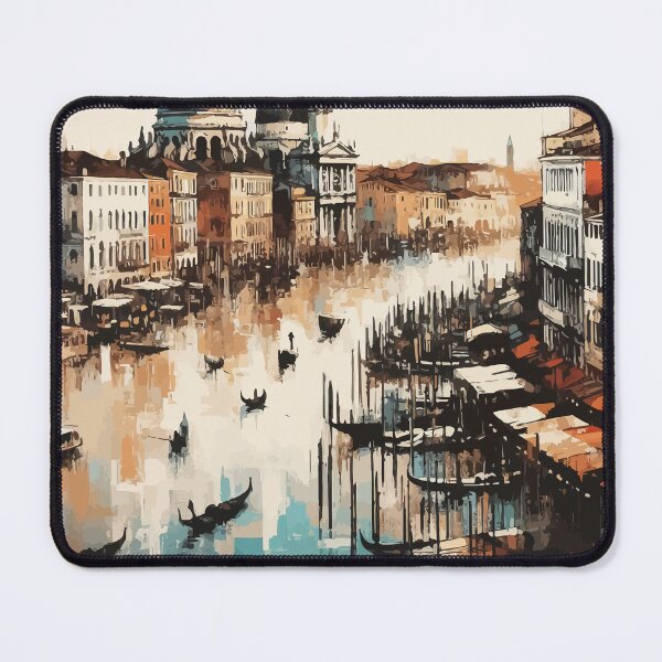 Item preview, Vintage Venice Impressionism Painting designed and sold by TomFrontierArt.