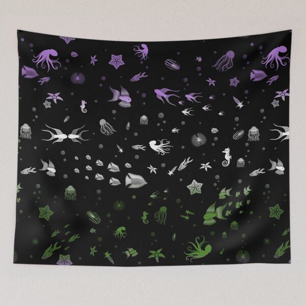 Item preview, Sea of Pride - Genderqueer Flag designed and sold by StephOBrien.