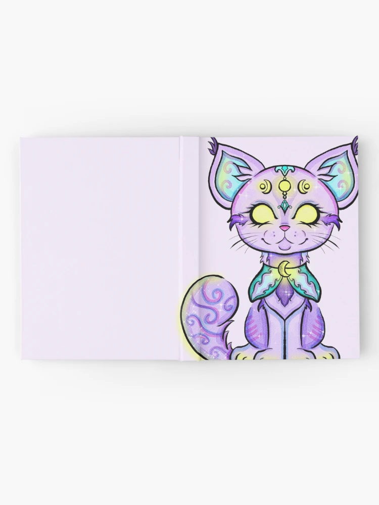 Thumbnail 2 of 3, Journal, Moon kitty designed and sold by ReesesRoom.