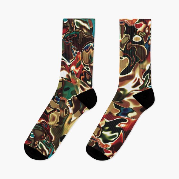 Item preview, Vibrant Metalic Camouflage Pattern With Multicolored Abstract Shapes 4.3 designed and sold by Reichcorp.