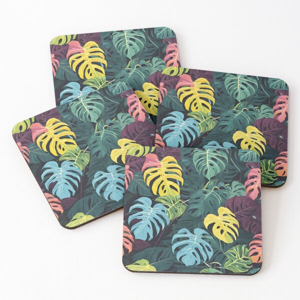 Item preview, Colorful monstera leafes designed and sold by MyCraftForYOU.