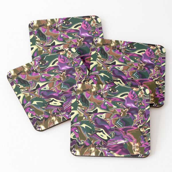 Item preview, Vibrant Metalic Camouflage Pattern With Multicolored Abstract Shapes 4.4 designed and sold by Reichcorp.
