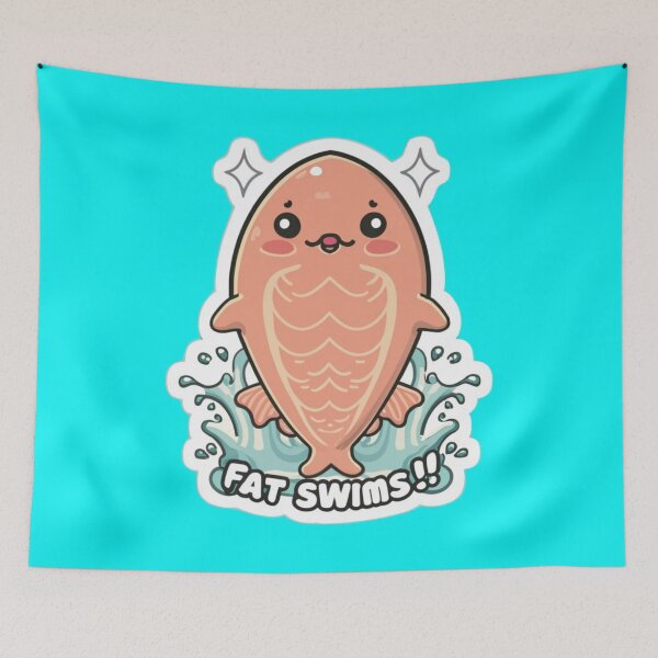 Item preview, Salmon Lover: Fat Swims designed and sold by OceanProtec.