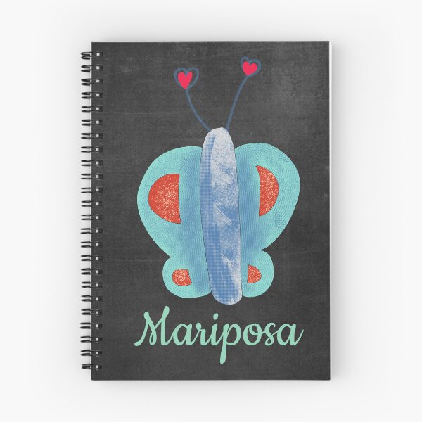 Item preview, Butterfly Spiral Notebook designed and sold by aprendecondanio.
