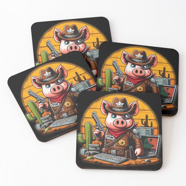 Item preview, Our Sheriff Tim - the Gamer Piggy Who Brings Fun to You designed and sold by Lososko.