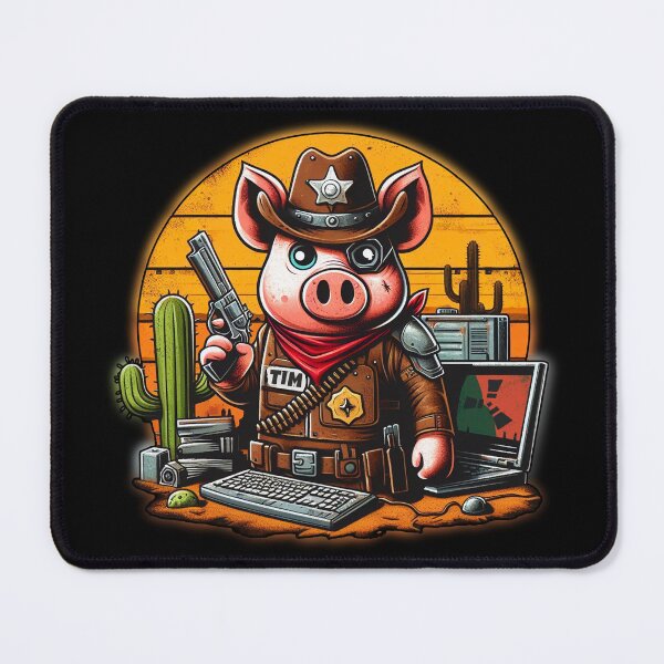 Item preview, Our Sheriff Tim - the Gamer Piggy Who Brings Fun to You designed and sold by Lososko.