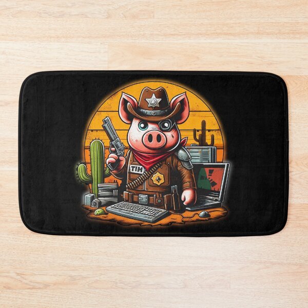 Item preview, Our Sheriff Tim - the Gamer Piggy Who Brings Fun to You designed and sold by Lososko.