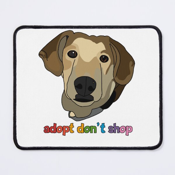 Item preview, Adopt don’t shop designed and sold by NatLeBrunDesign.