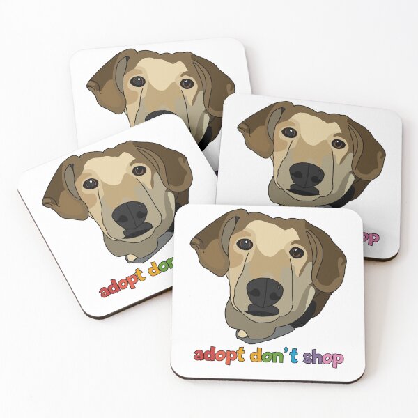 Item preview, Adopt don’t shop designed and sold by NatLeBrunDesign.