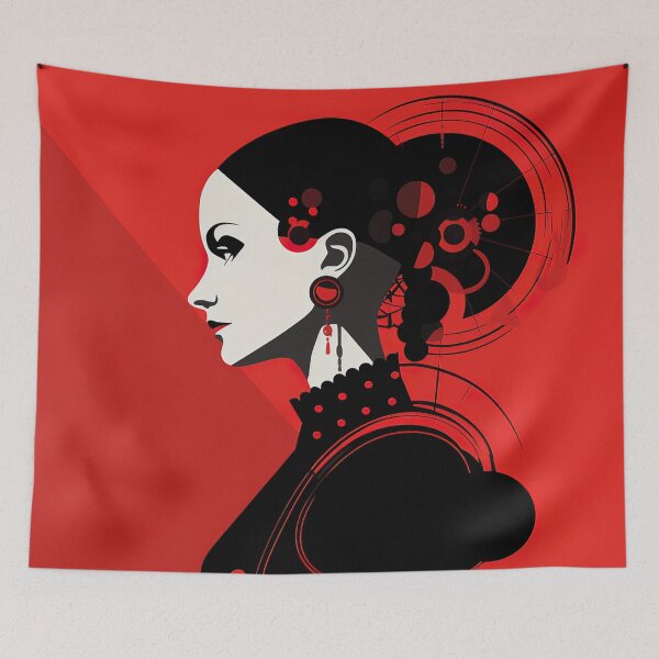 Item preview, Ada Lovelace | Red minimalism designed and sold by ComicsFactory.