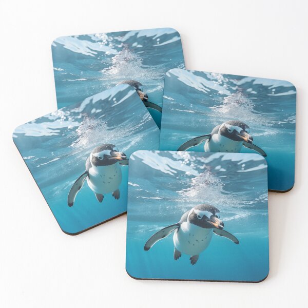 Item preview, Penguin under water designed and sold by ArtfulPlay.