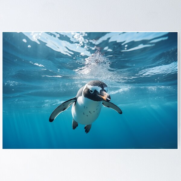 Item preview, Penguin under water designed and sold by ArtfulPlay.