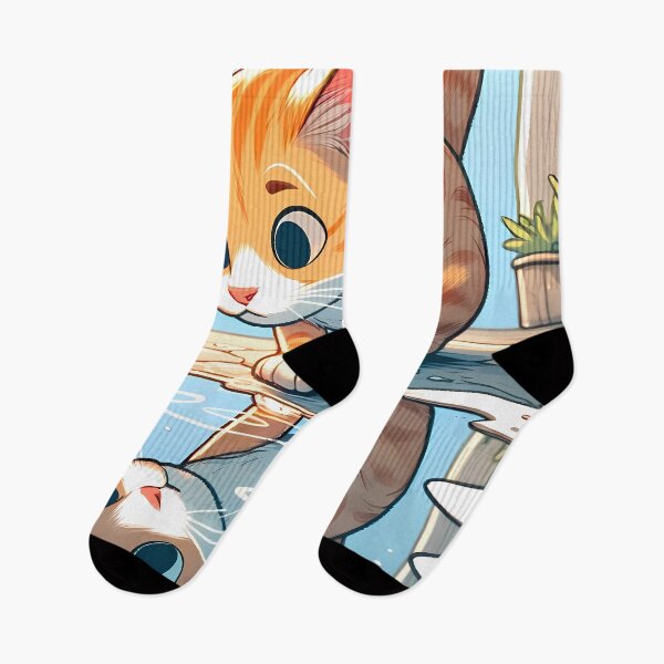 Item preview, Puddle Ponderer: Ginger's Reflection designed and sold by Felix Tanner.