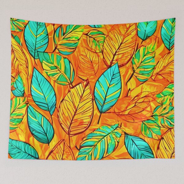 Item preview, Vibrant Autumn Canopy: Colorful Leaves Pattern designed and sold by Health And Fitness Posts e-Store.