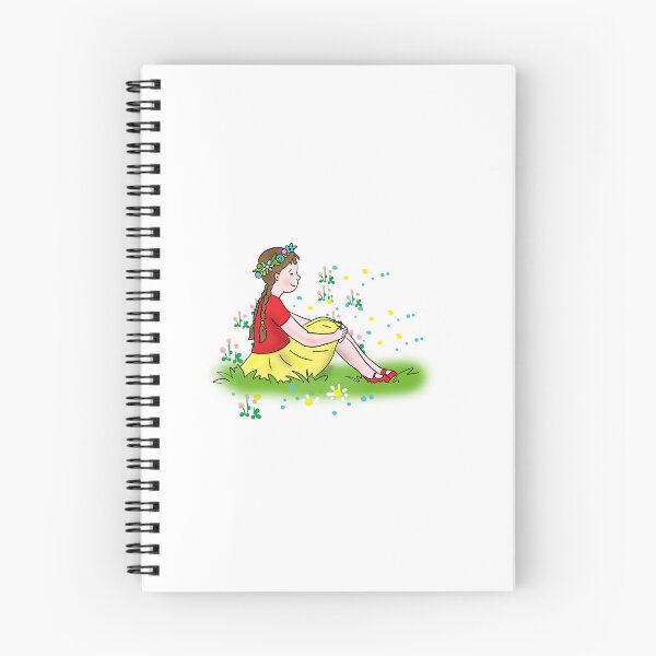 Item preview, Cartoon summer girl and flowers designed and sold by sonaadalian.