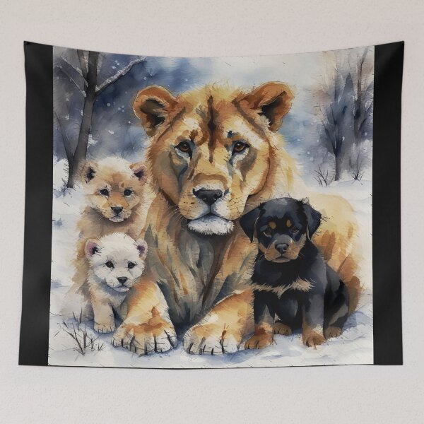 Item preview, The Lion and the dog Friendship v5 designed and sold by Helios Be. Lavsh.