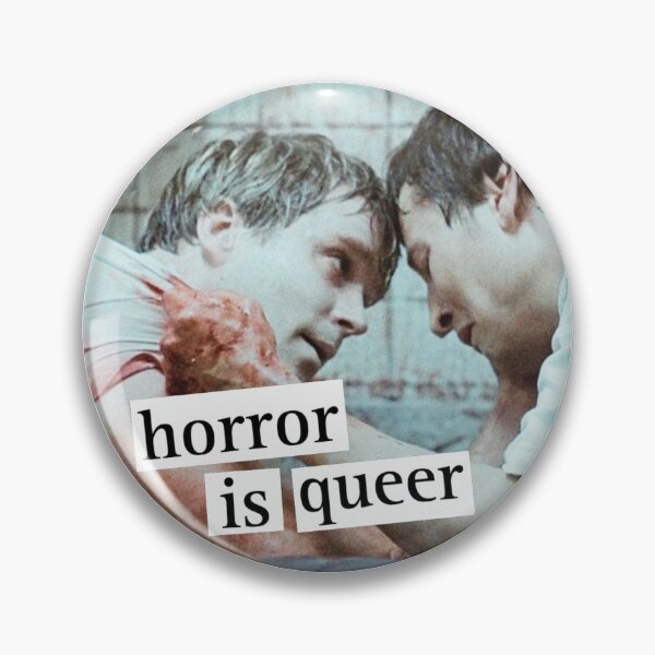 Vista previa del artículo con la obra «horror is queer», diseñado y vendido por vampirepoet.