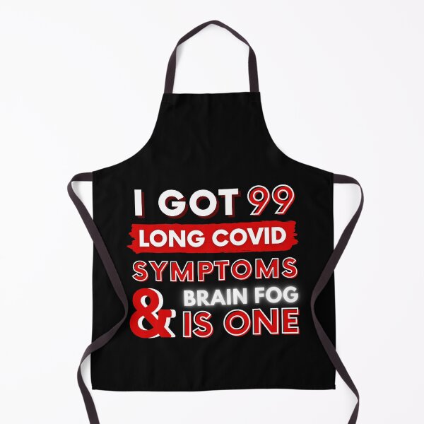 Item preview, 99 Long Covid Symptoms brain fog - red designed and sold by SadTea-Longhaul.