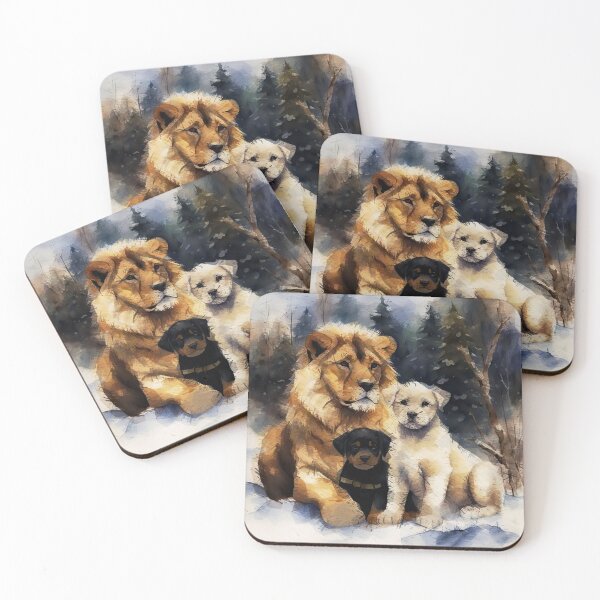 Item preview, The Lion and the dog Friendship v6 designed and sold by Helios Be. Lavsh.