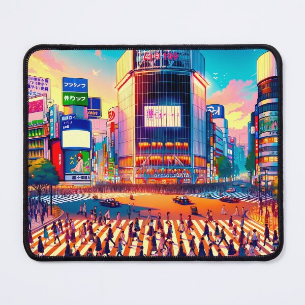 Item preview, Shibuya Japan, AI generated illustration of Tokyo designed and sold by AI-kawaii.