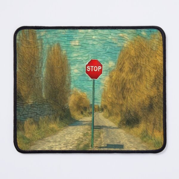 Item preview,  "Stop Sign in the Middle of the Road-Say No to All Forms of Violence" designed and sold by Artisticanvas.