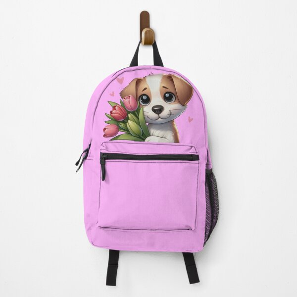 Item preview, cute dog with roses designed and sold by JK-motivation.