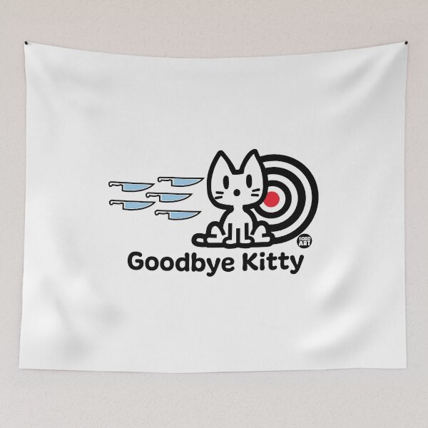 Aperçu de l'œuvre GOODBYE KITTY - BULLSEYE créée et vendue par TODD GOLDMAN.