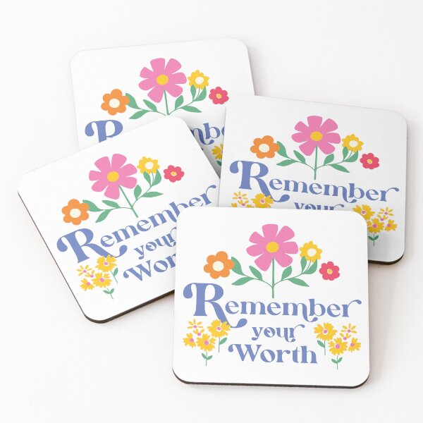 Item preview, Remember Your Worth Modern Floral Affirmation ©Terri Conrad Designs designed and sold by Terri Conrad.
