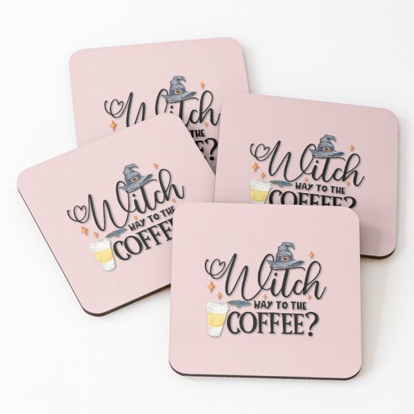 Item preview, Boho Blush Pink, Cottagecore - Witch Way to the Coffee - AlaskaMagick designed and sold by Alaska Magick.