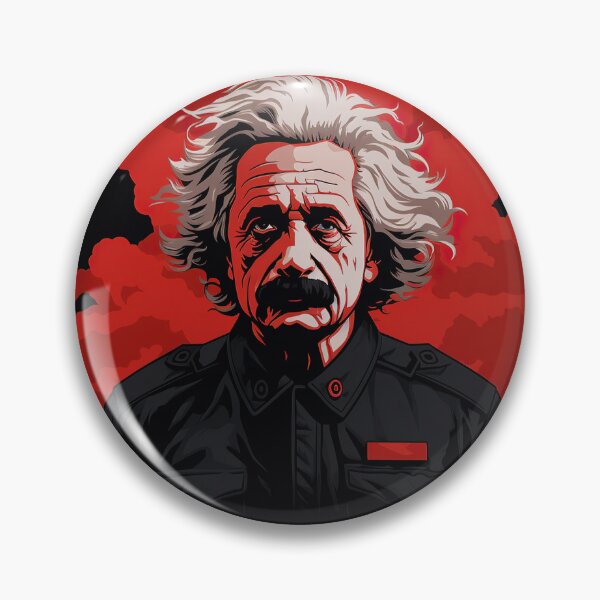 Item preview, Albert Einstein | Red minimalism designed and sold by ComicsFactory.