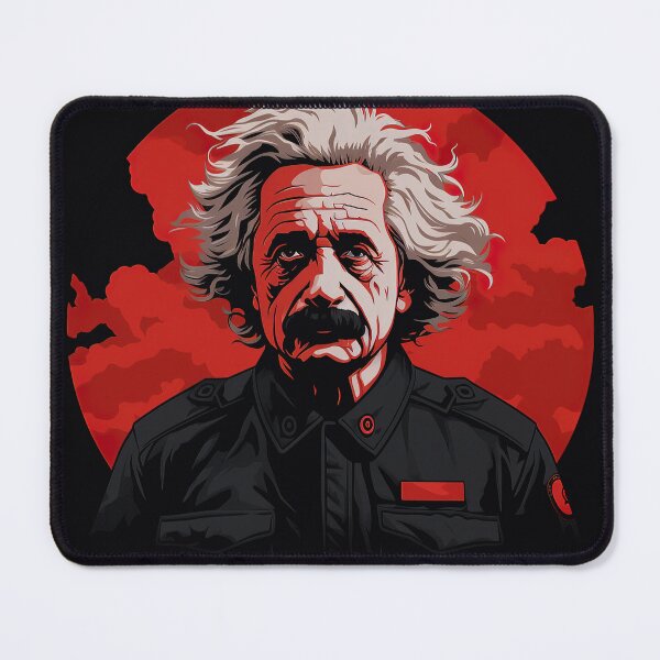 Item preview, Albert Einstein | Red minimalism designed and sold by ComicsFactory.