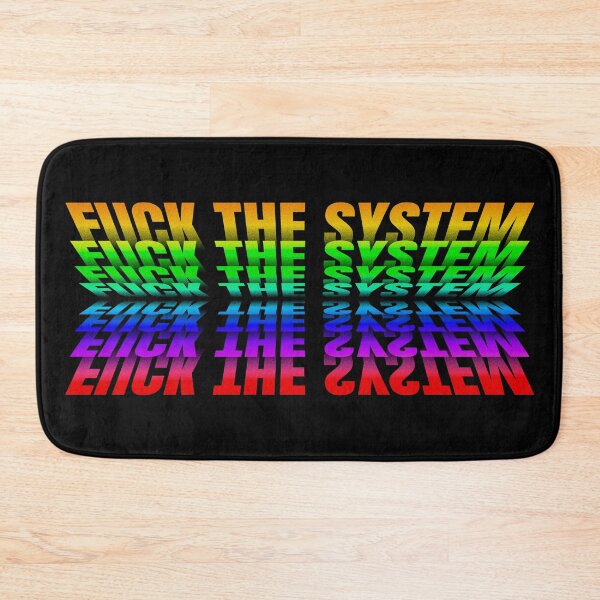 Item preview, Fuck The System | Rainbow Typography | Anti System designed and sold by OrganicLights.